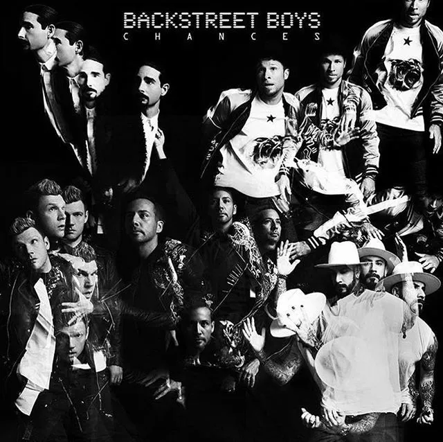 这是 Backstreet Boys 的单曲“Chances”的封面，该单曲出自 Billboard 200 排行榜第一的专辑《DNA》，该专辑于 2019 年 1 月 25 日发行